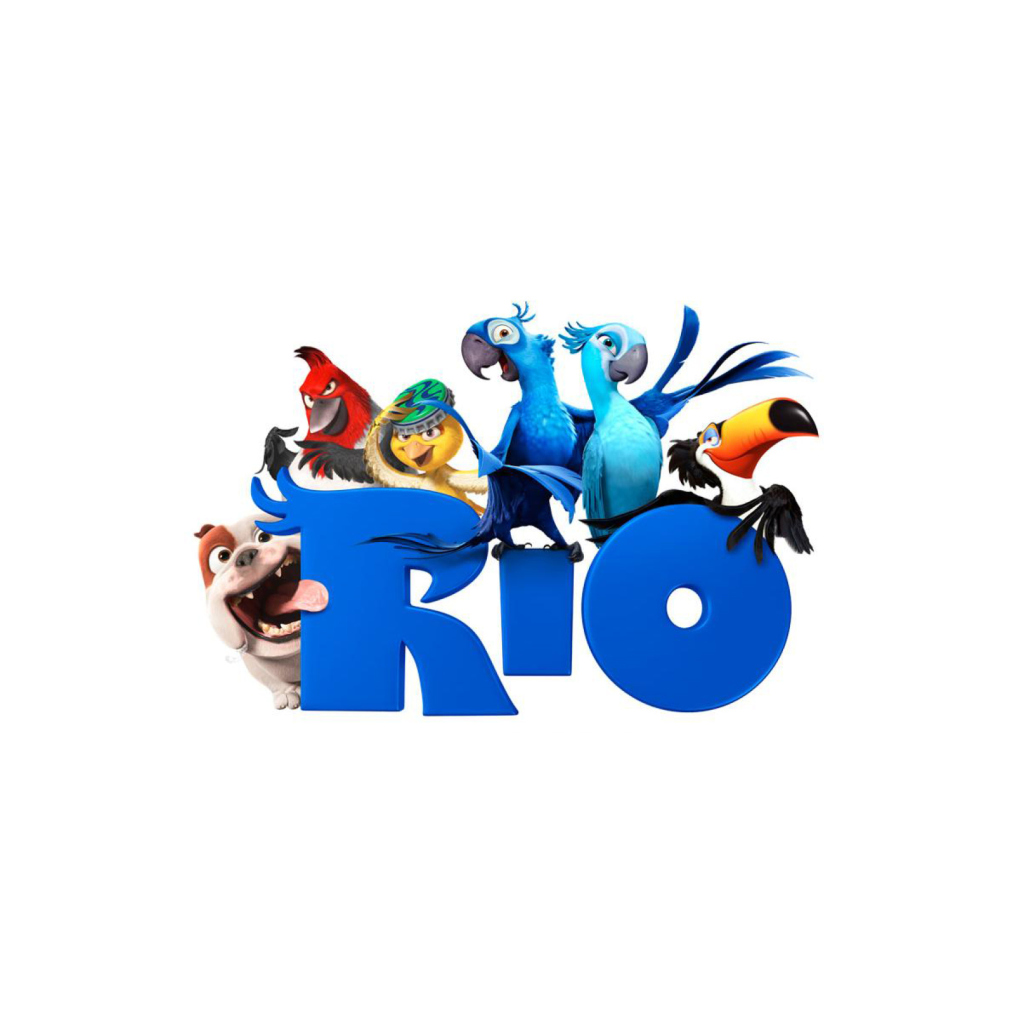 Das Poster Of The Cartoon Rio Wallpaper 1024x1024