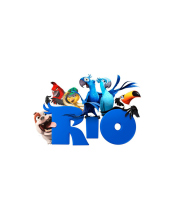Das Poster Of The Cartoon Rio Wallpaper 176x220