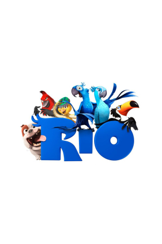 Das Poster Of The Cartoon Rio Wallpaper 320x480