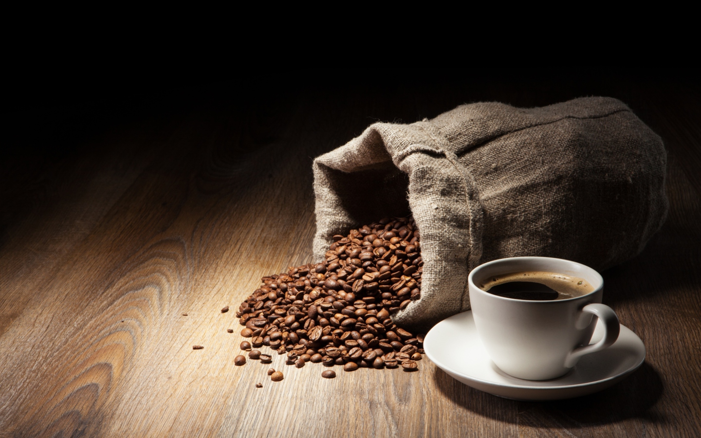 Still Life With Coffee Beans wallpaper 1440x900