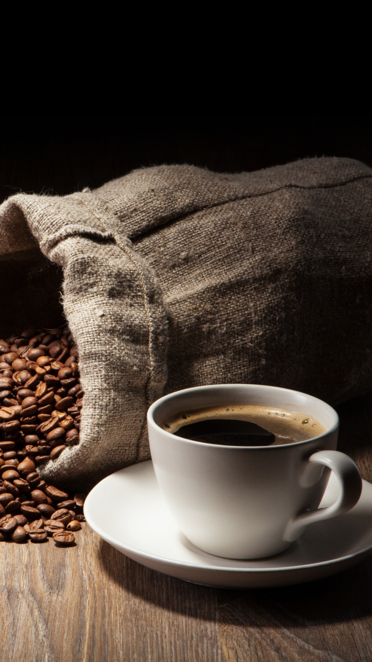 Still Life With Coffee Beans wallpaper 750x1334
