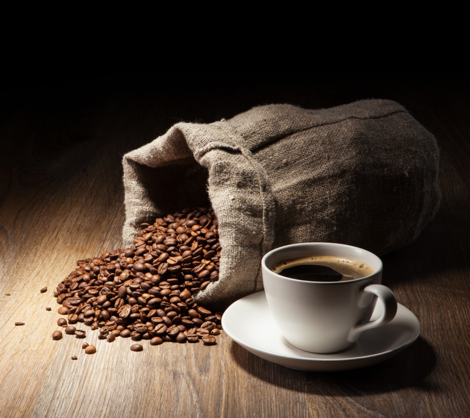 Das Still Life With Coffee Beans Wallpaper 960x854