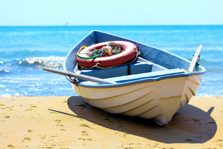 Sfondi Fishing boat on British Virgin Islands