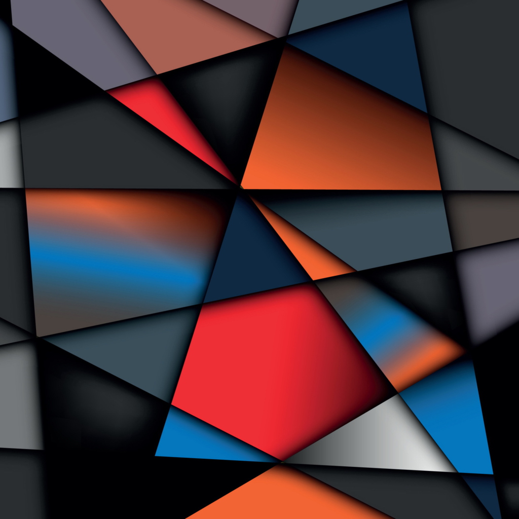 Das Colorful Geometry Wallpaper 1024x1024