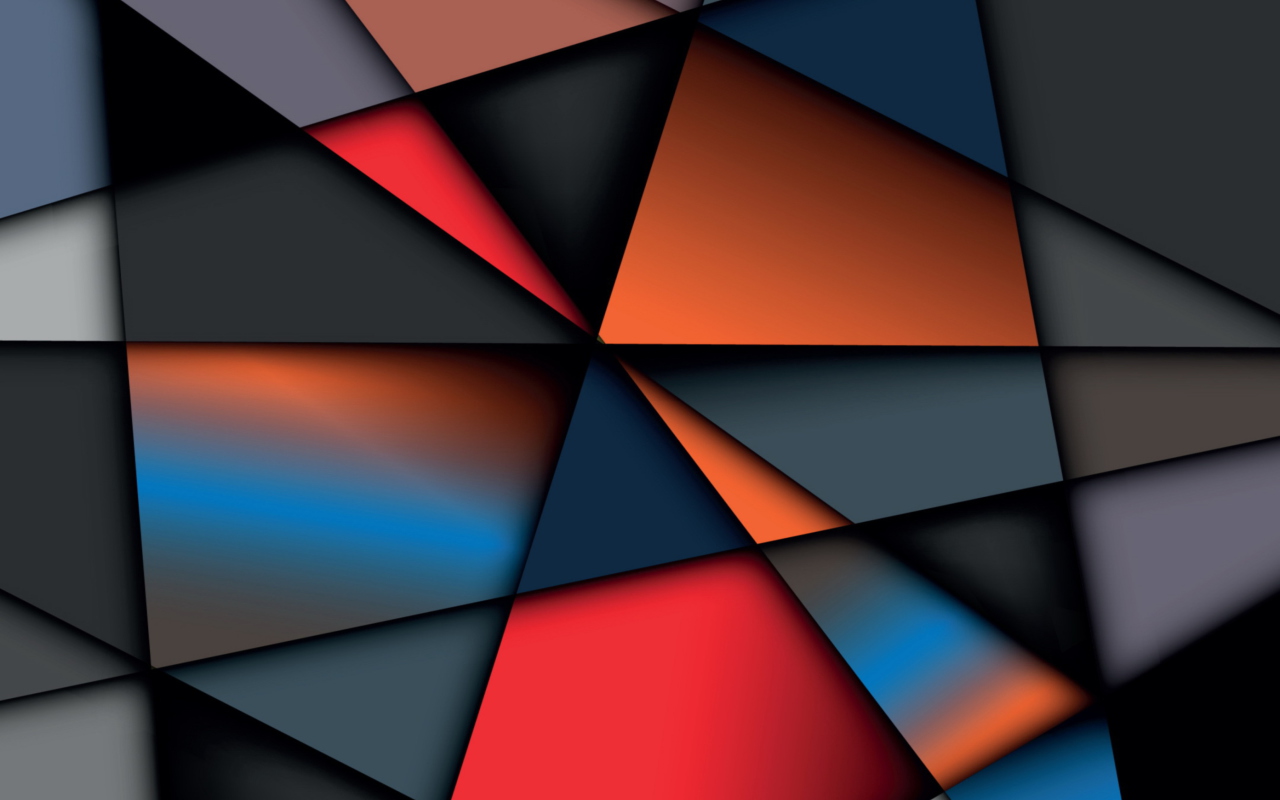 Das Colorful Geometry Wallpaper 1280x800