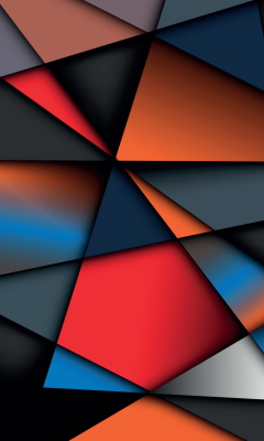 Das Colorful Geometry Wallpaper 240x400