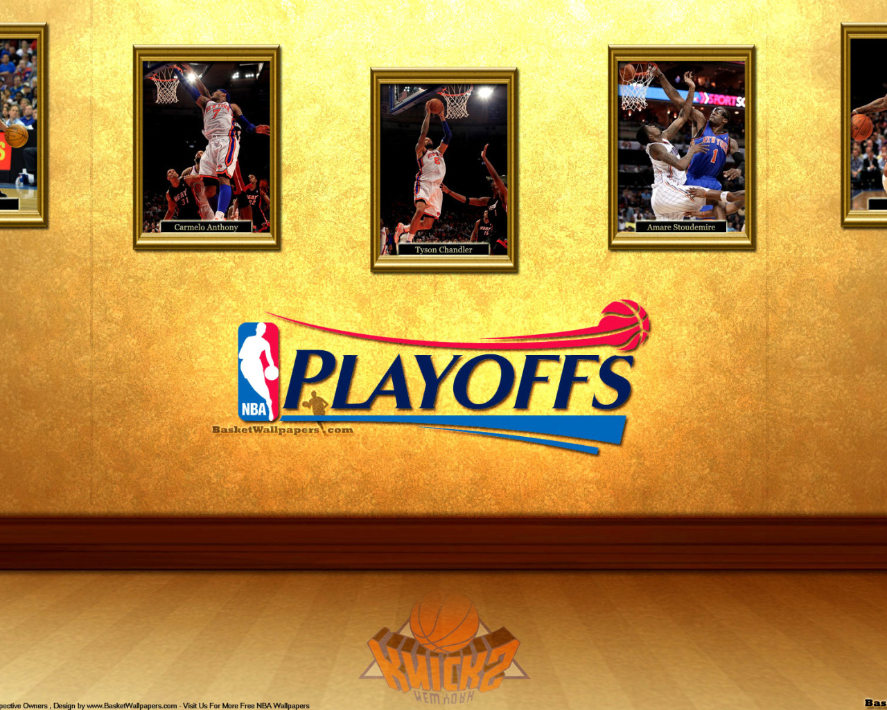 New York Knicks NBA Playoffs wallpaper 1280x1024