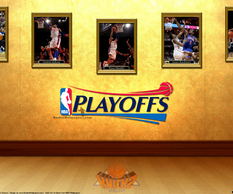 Das New York Knicks NBA Playoffs Wallpaper 480x400