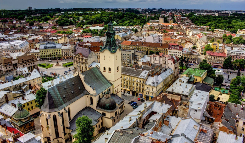 Fondo de pantalla Lviv, Ukraine 1024x600