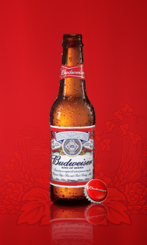 Sfondi Budweiser Beer 480x800