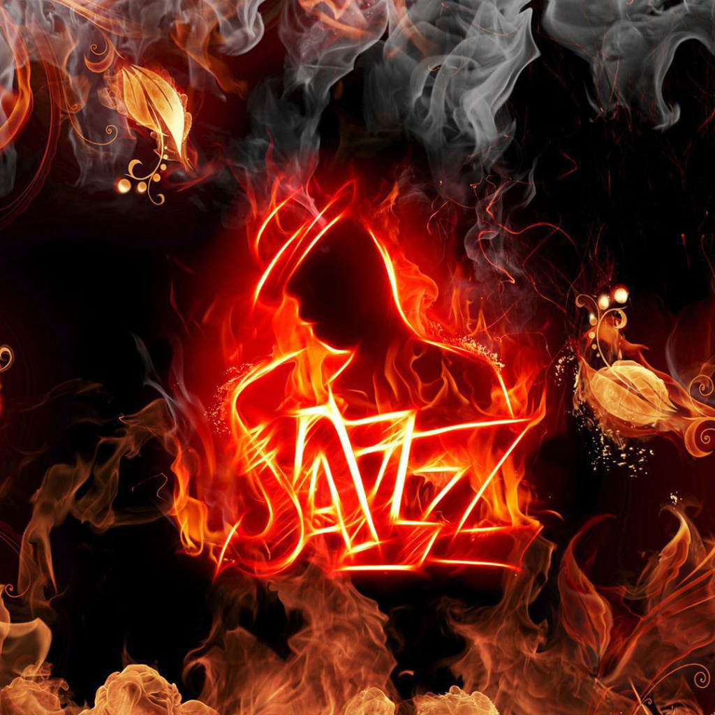 Jazz Fire HD wallpaper 1024x1024
