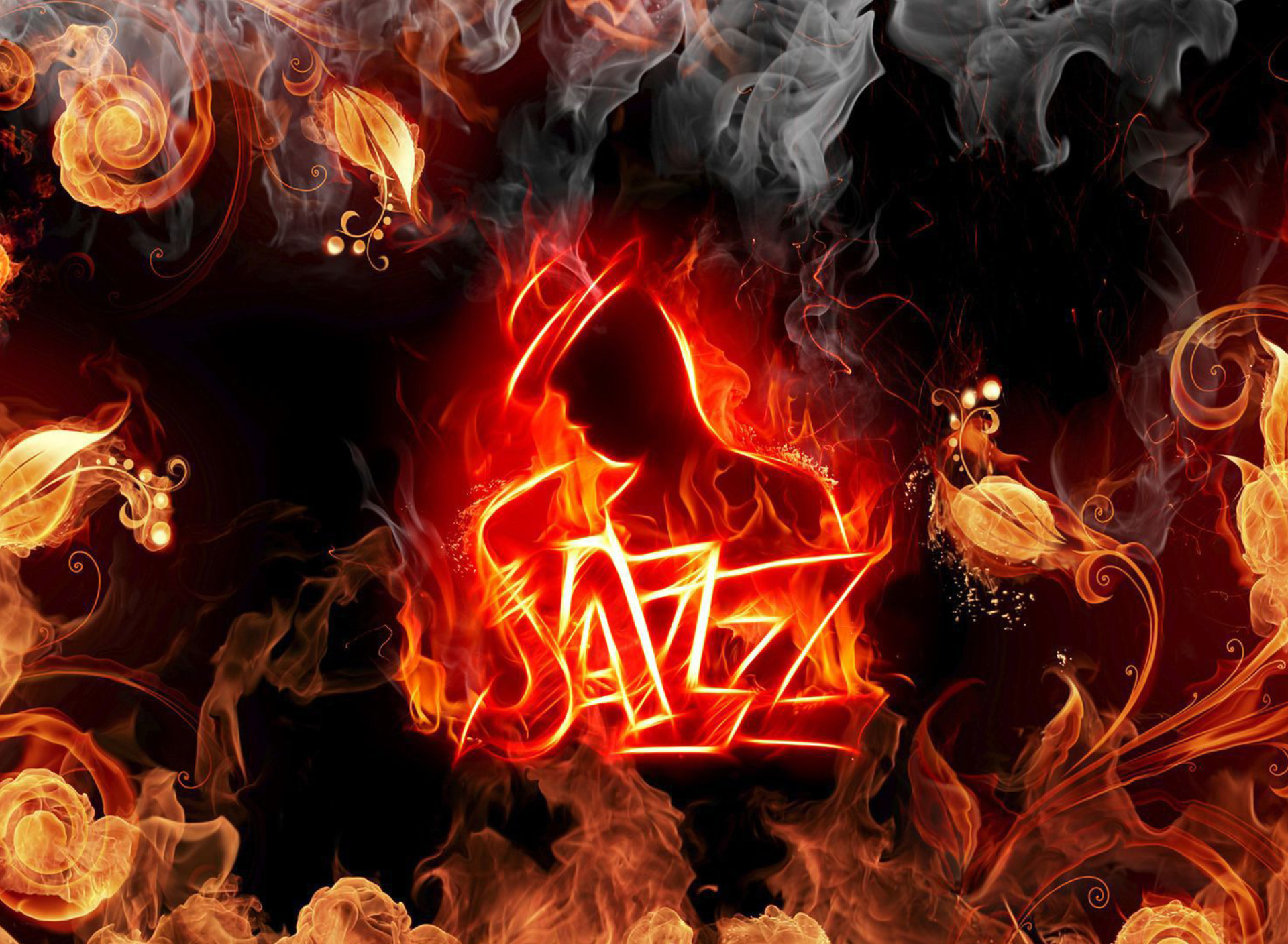 Обои Jazz Fire HD 1920x1408