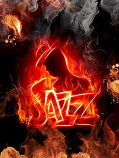 Обои Jazz Fire HD 240x320
