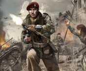 Call of Duty 3 Pc Game wallpaper 176x144
