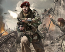 Das Call of Duty 3 Pc Game Wallpaper 220x176