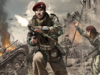 Das Call of Duty 3 Pc Game Wallpaper 320x240