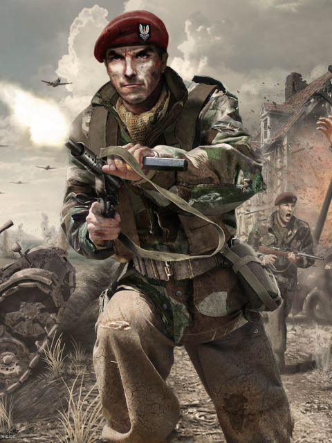 Das Call of Duty 3 Pc Game Wallpaper 480x640