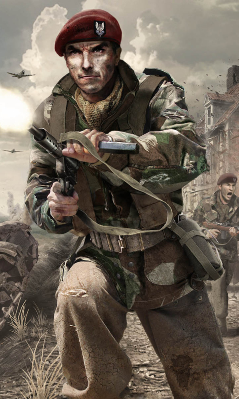 Das Call of Duty 3 Pc Game Wallpaper 480x800