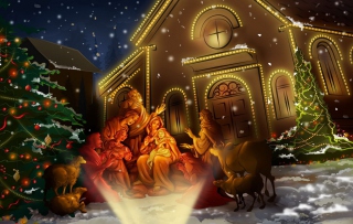 Jesus Born Background for Android, iPhone and iPad