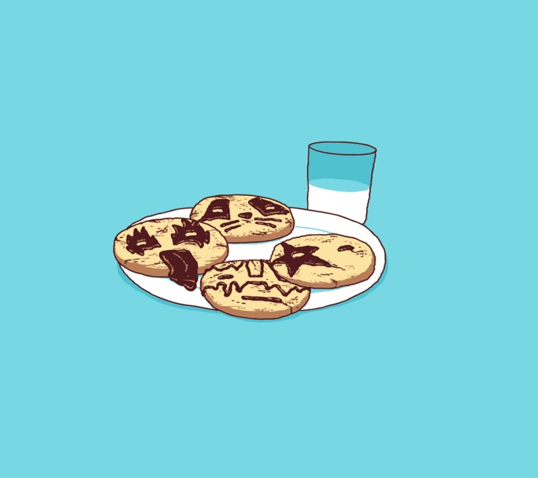 Das Funny Cookies Wallpaper 1080x960