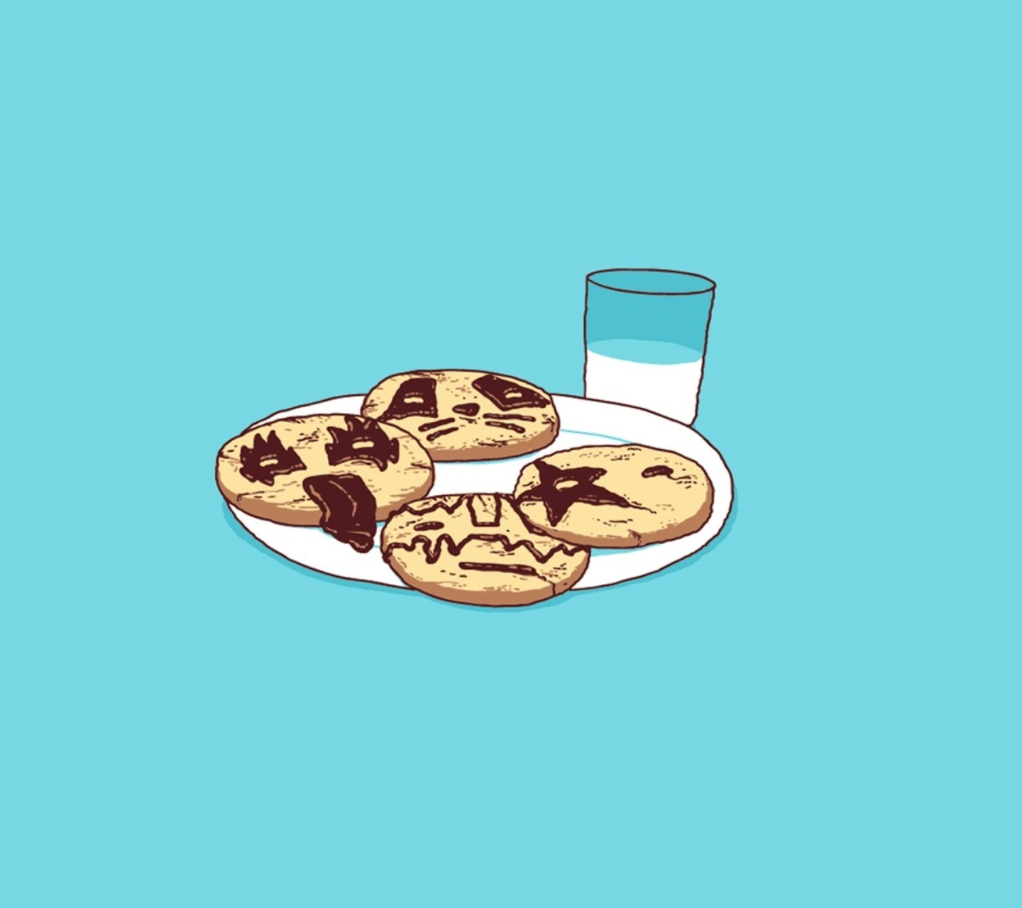 Funny Cookies wallpaper 1440x1280