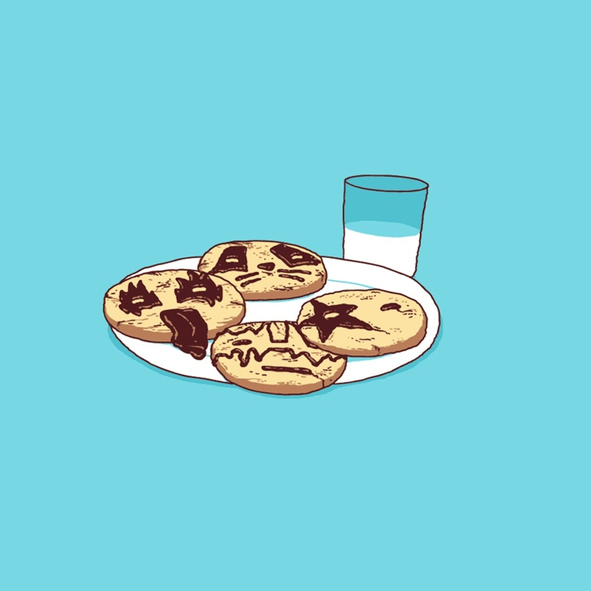 Das Funny Cookies Wallpaper 2048x2048