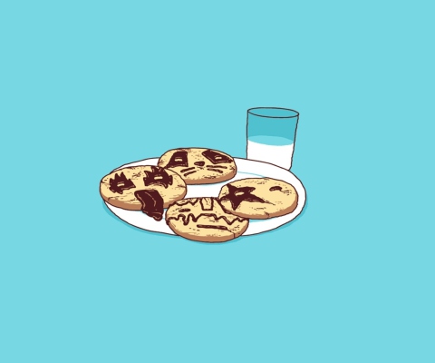 Funny Cookies wallpaper 480x400