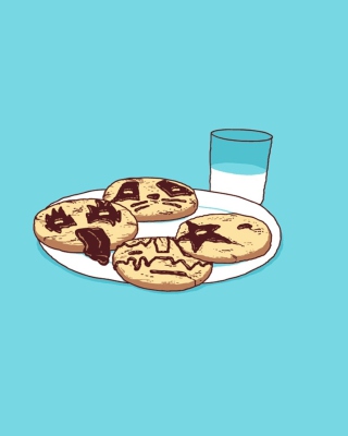 Funny Cookies Background for Nokia C5-06