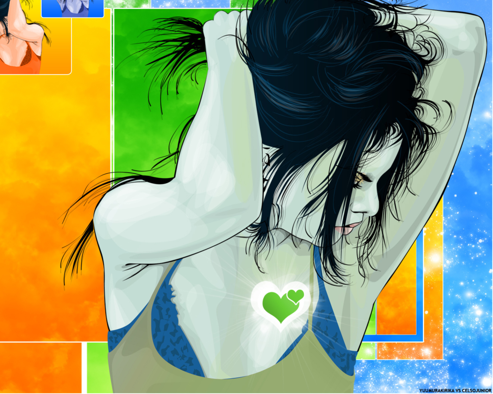 Girl's Heart wallpaper 1600x1280