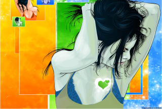 Kostenloses Girl's Heart Wallpaper für Android, iPhone und iPad