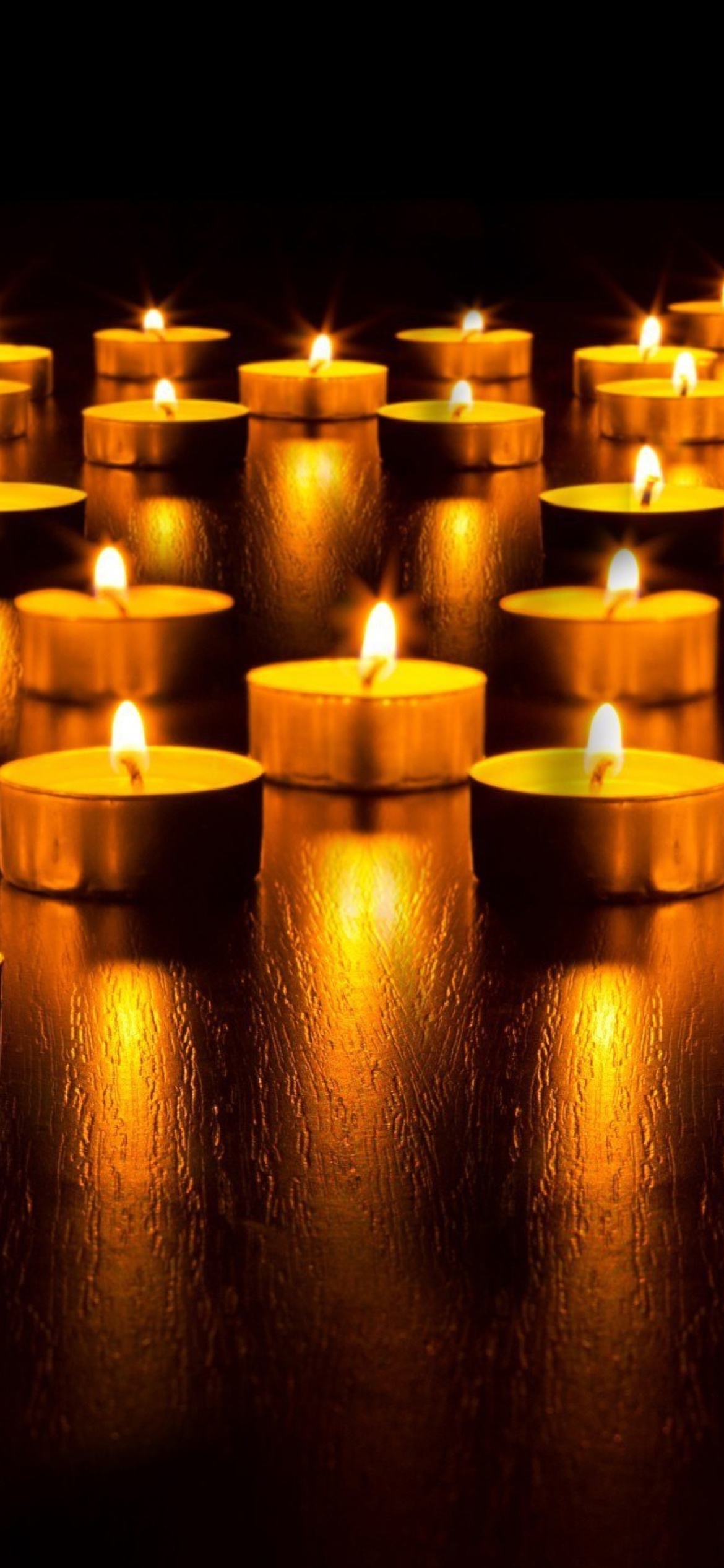 Candles wallpaper 1170x2532