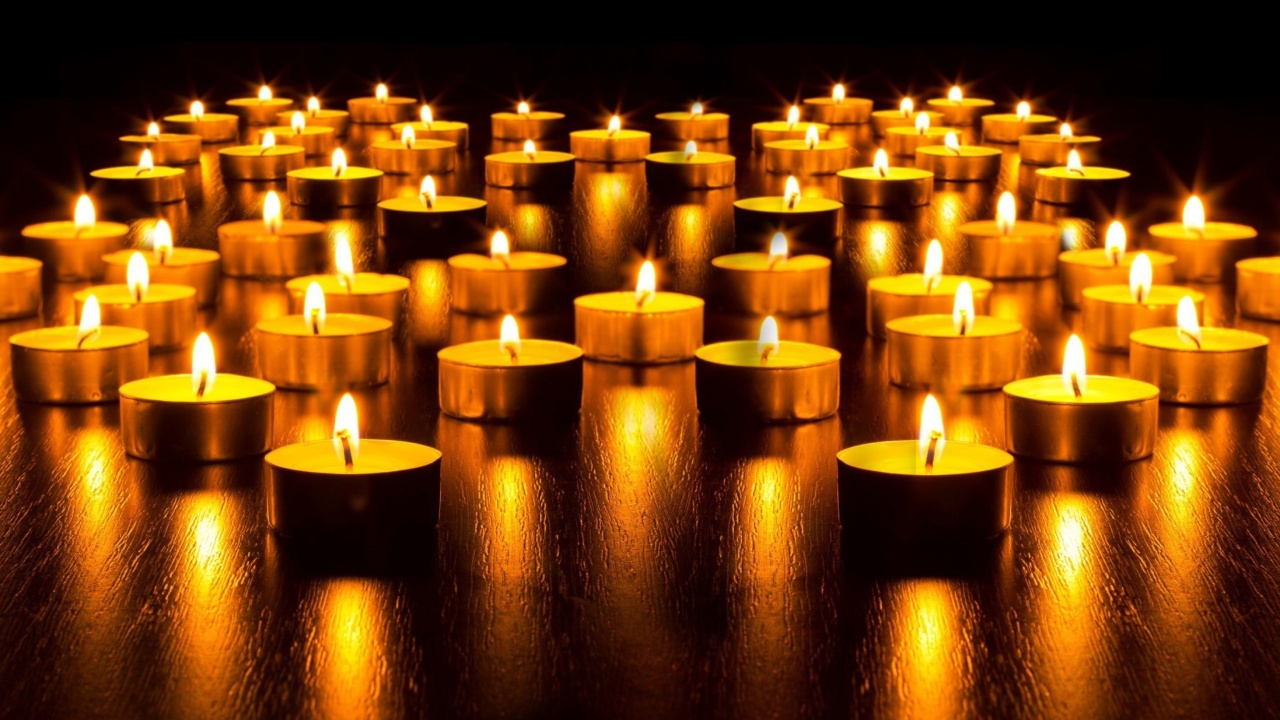 Candles wallpaper 1280x720