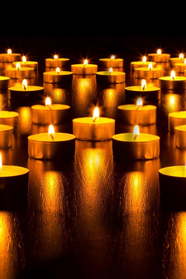 Candles wallpaper 640x960
