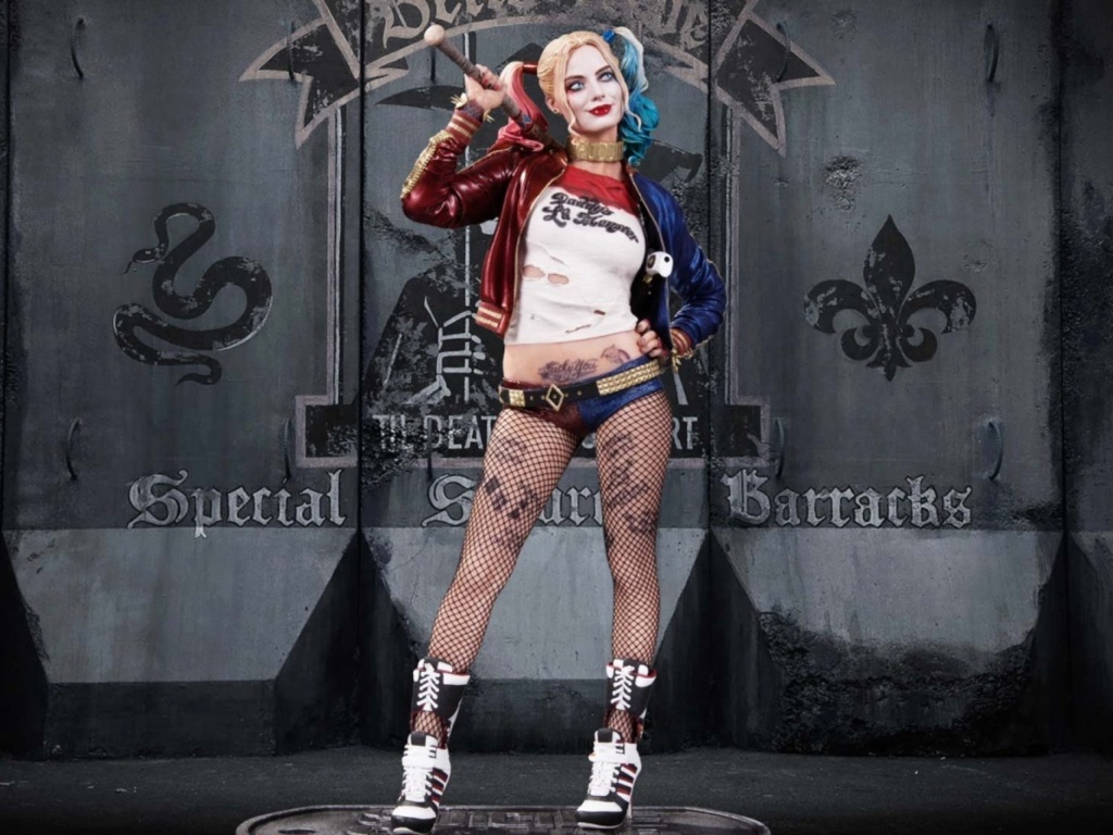 Das Suicide Squad, Harley Quinn, Margot Robbie Poster Wallpaper 1024x768