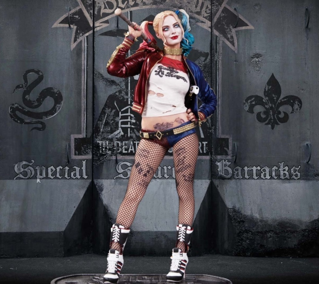 Suicide Squad, Harley Quinn, Margot Robbie Poster wallpaper 1080x960