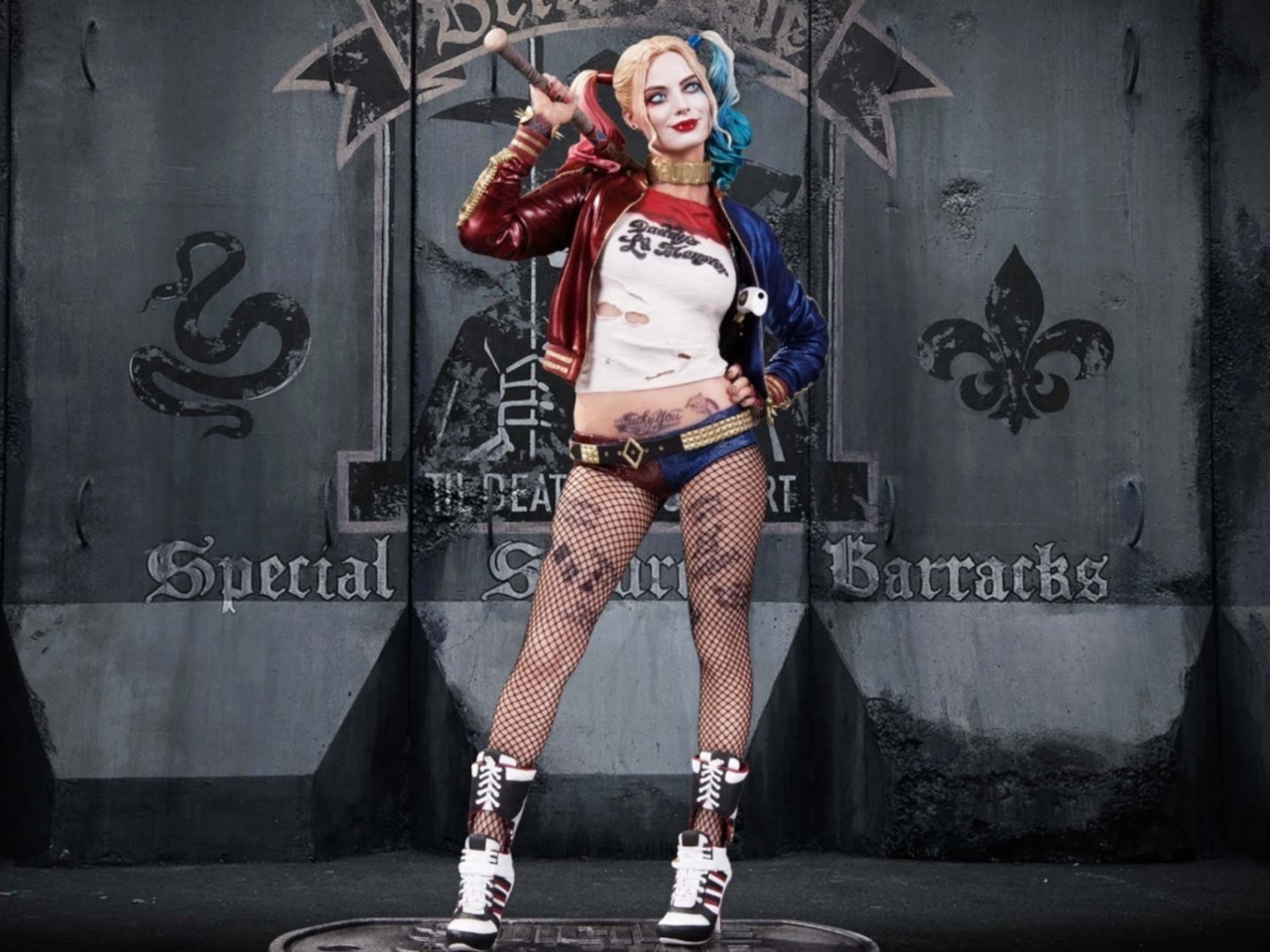 Suicide Squad, Harley Quinn, Margot Robbie Poster wallpaper 1280x960