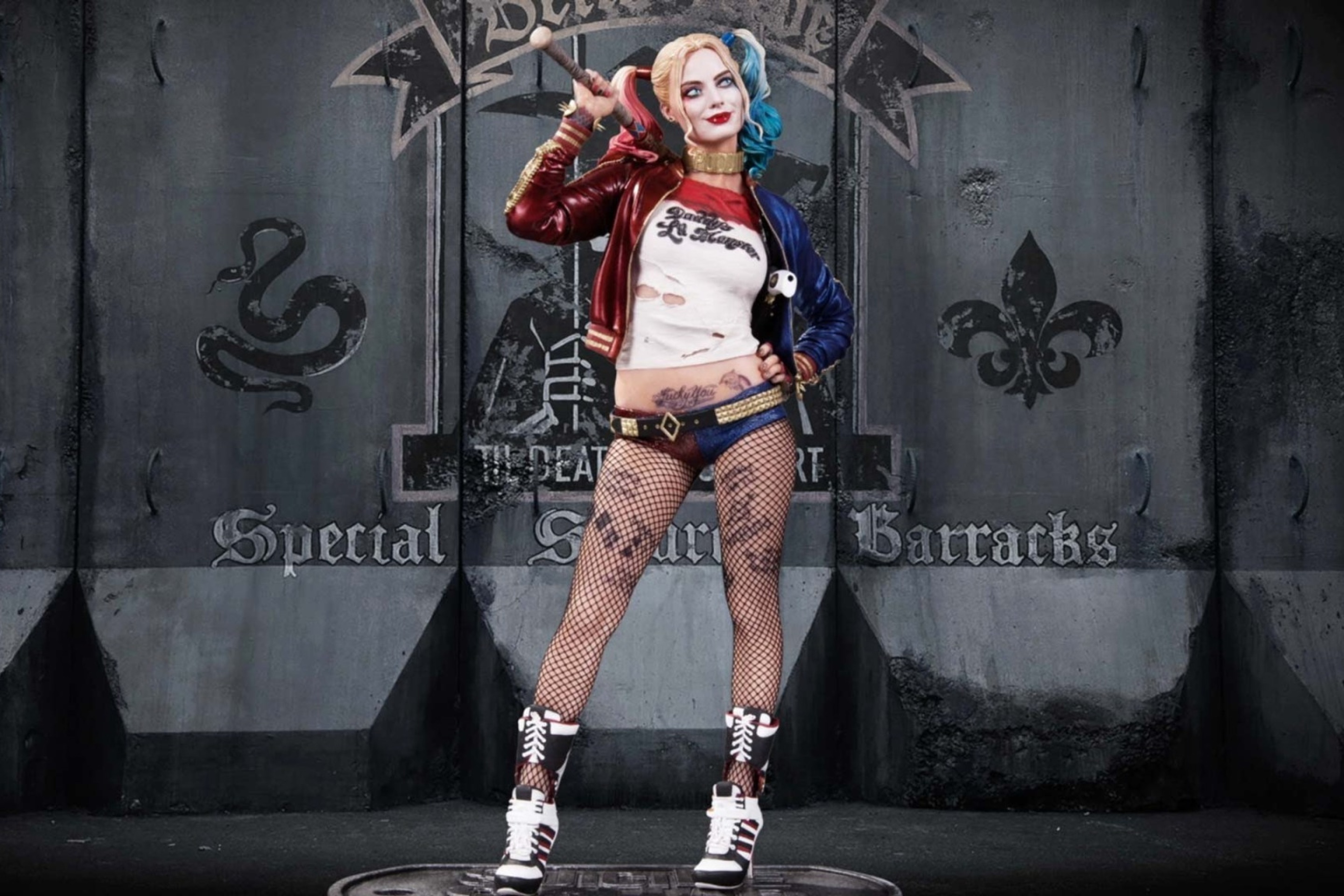 Suicide Squad, Harley Quinn, Margot Robbie Poster wallpaper 2880x1920