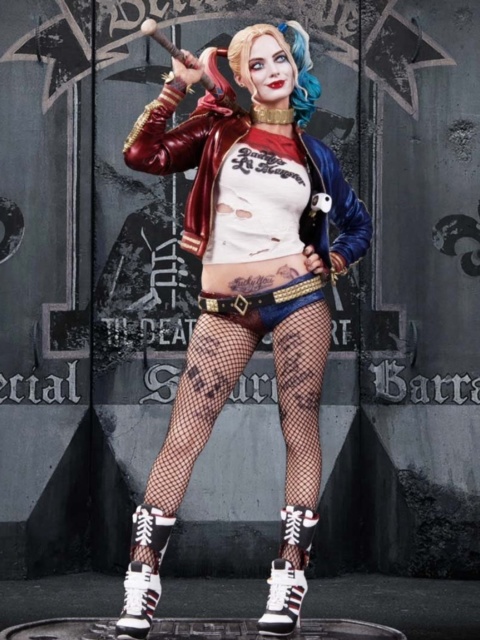 Fondo de pantalla Suicide Squad, Harley Quinn, Margot Robbie Poster 480x640
