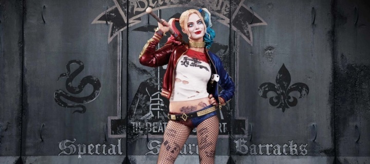 Das Suicide Squad, Harley Quinn, Margot Robbie Poster Wallpaper 720x320