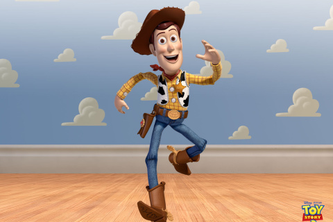 Das Cowboy Woody in Toy Story 3 Wallpaper 480x320