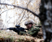 Обои Norwegian Army Soldier 176x144