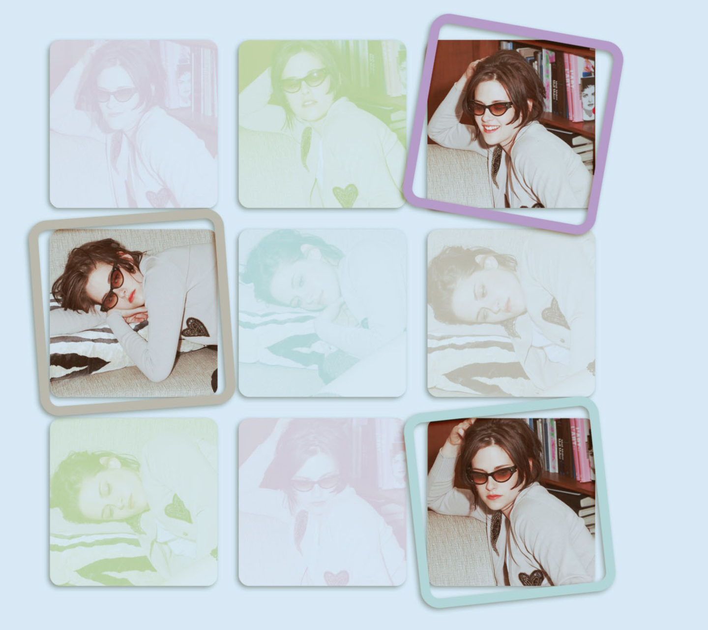 Fondo de pantalla Kristen Stewart Wearing Glasses 1440x1280