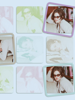 Kristen Stewart Wearing Glasses wallpaper 240x320