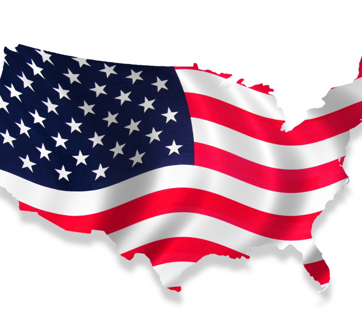 Fondo de pantalla Usa Flag Map 1200x1024