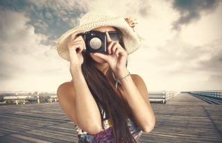 Pretty Photographer Wallpaper for Android, iPhone and iPad