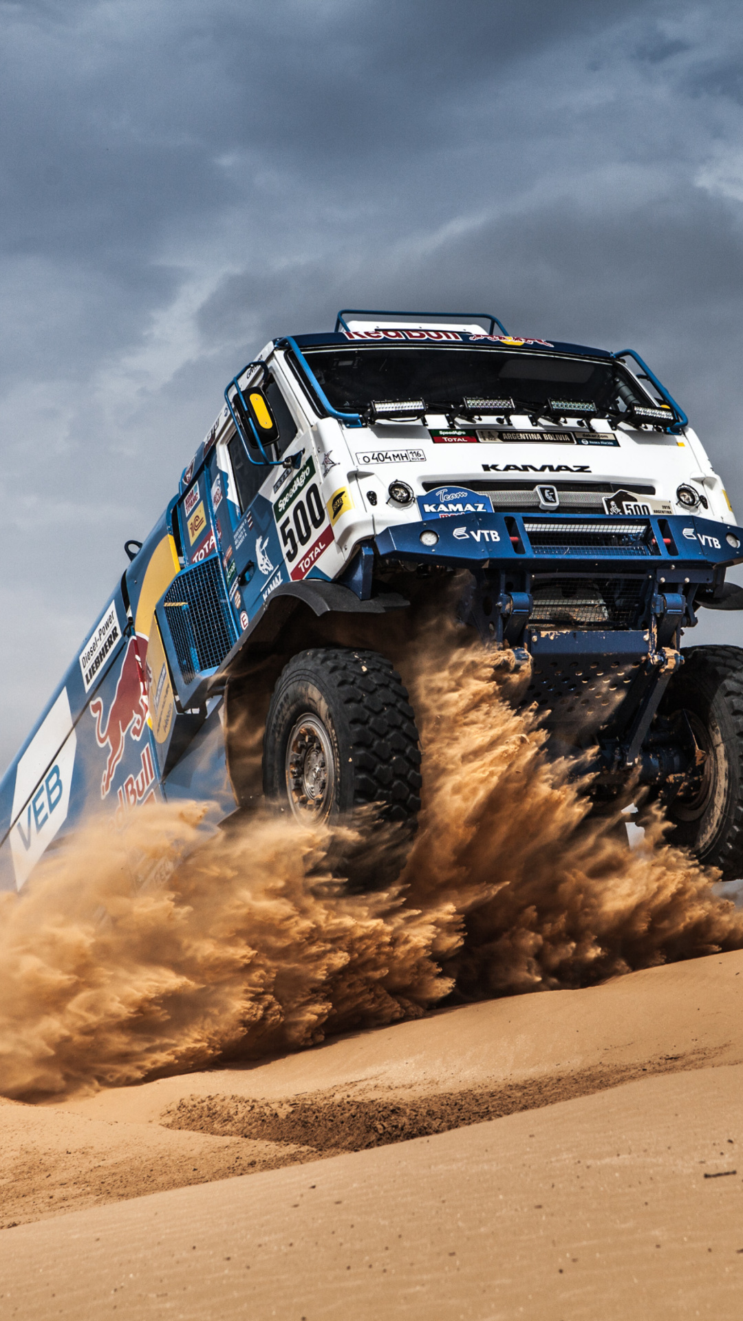 Обои Rally Dakar Kamaz Truck 1080x1920