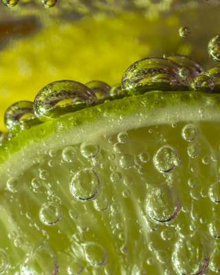Green Lime Bubbles - Obrázkek zdarma pro 360x640