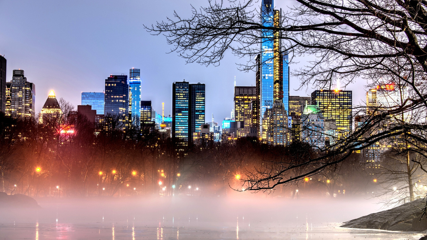 Das New York Central Park Wallpaper 1366x768