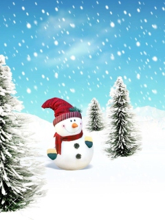 Sfondi Christmas Snowman 240x320