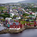 Fondo de pantalla Torshavn City on Faroe Island 128x128